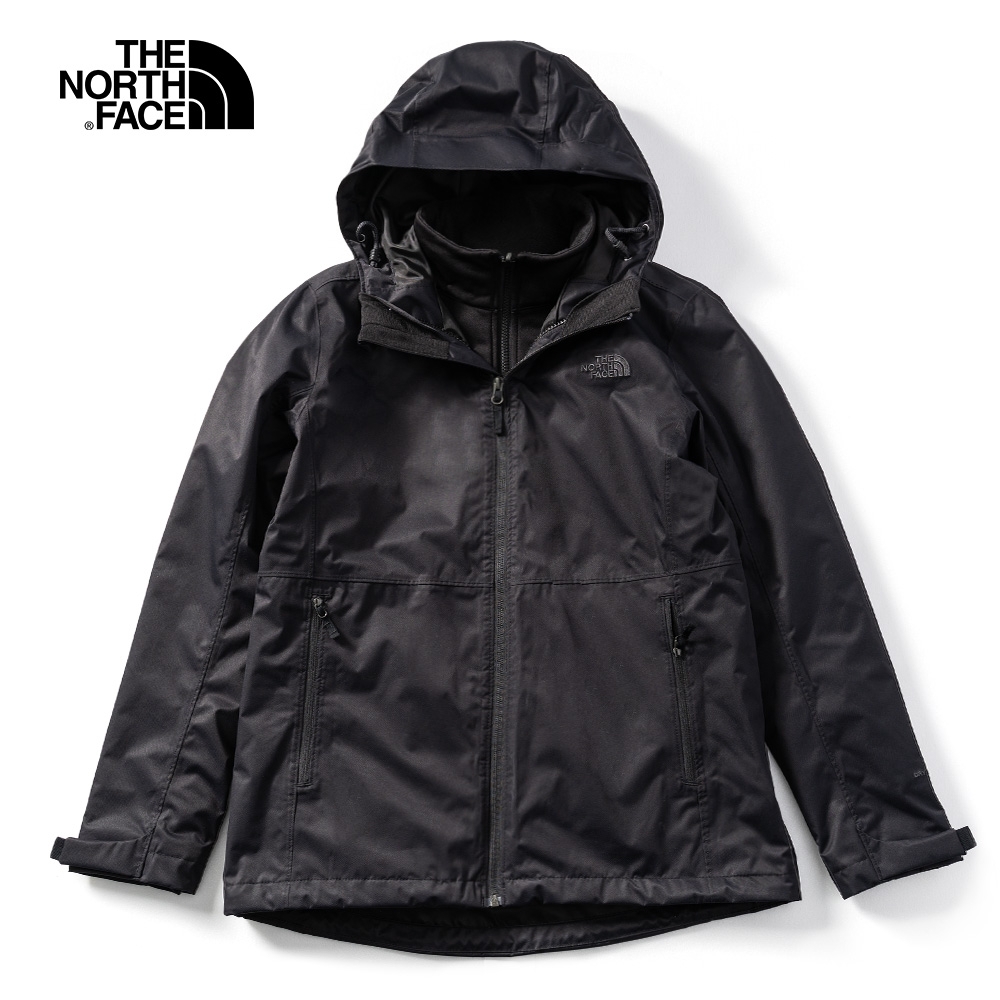 The North Face 女 三合一防水透氣保暖外套 黑 NF0A4NCZKX7