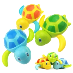 colorland【3入】兒童戲水玩具 浴室洗澡小烏龜發條玩具