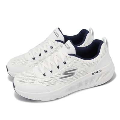 Skechers 慢跑鞋 Go Run Elevate-Hemisphere 男鞋 白 黑 緩衝 回彈 運動鞋 220328WNV