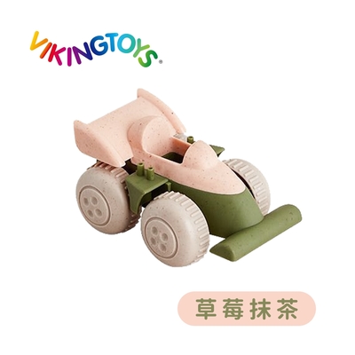 【瑞典 Viking toys】維京玩具 莫蘭迪色系-草莓抹茶(經典F1賽車) 20-89006