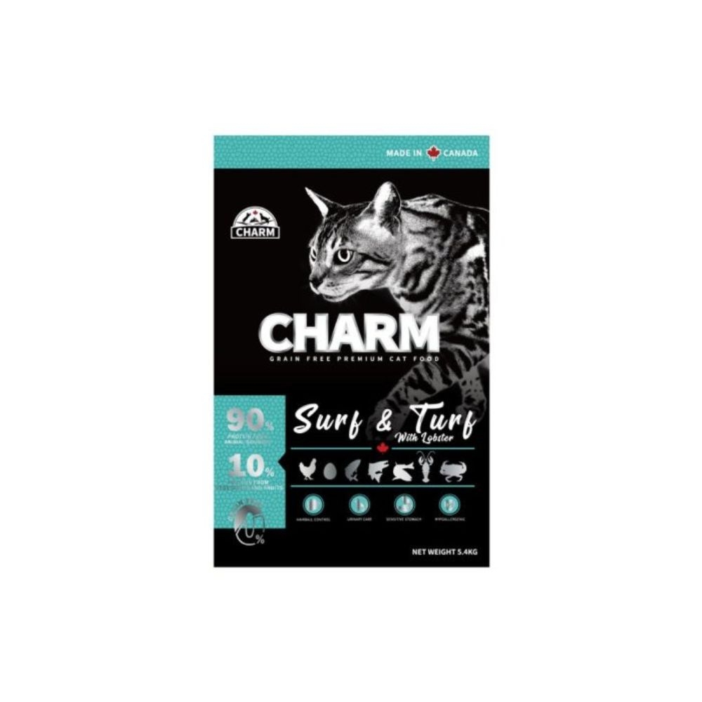 加拿大CHARM野性魅力-海陸龍蝦盛宴貓 1KG (1013-1) x 2入組(購買第二件贈送寵物零食x1包)