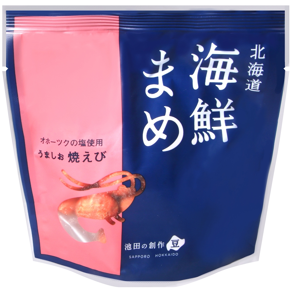 (即期良品) 池田浜塚 烤鮭魚風味豆[鹽味] 55g