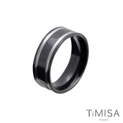 TiMISA《戀愛軌跡-寬》純鈦戒指(雙色可選)