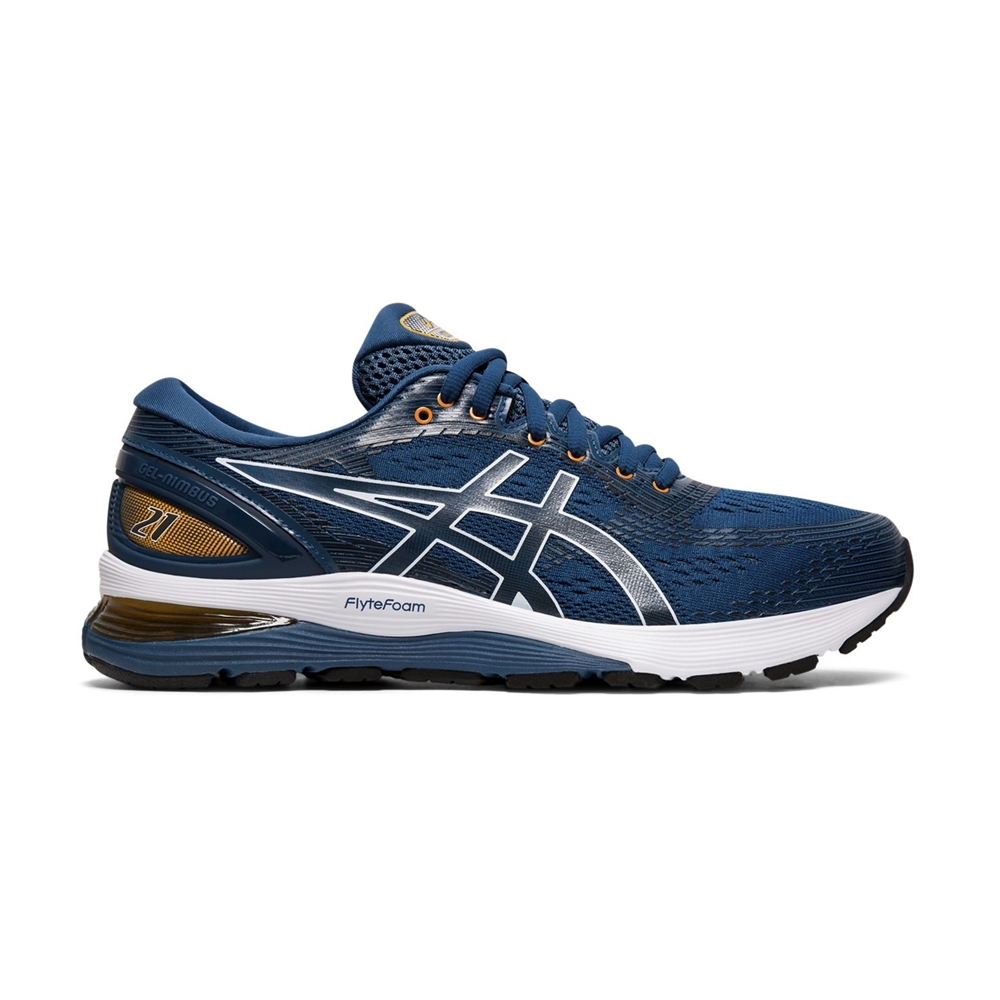 ASICS GEL-NIMBUS 21(4E) 男鞋1011A168(藍 