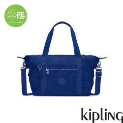 Kipling 夏日靛青藍手提側背包-ART