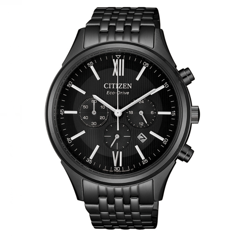 CITIZEN星辰 Chronograph系列 光動能三眼計時腕錶 41.7mm/CA4415-81E