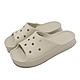 Crocs 拖鞋 Classic Platform Slide 女鞋 米 骨白色 雲朵涼拖 厚底 卡駱馳 2081802Y2 product thumbnail 1