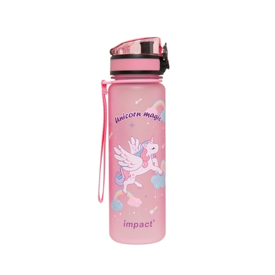 【IMPACT】粉紅獨角獸彈蓋水壺/水杯(500ML)-粉色 IM00B11PK