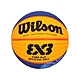 WILSON FIBA 3X3指定用球PARIS合成皮籃球#6-6號球 WZ1011502XB6F 丈青橘黃 product thumbnail 1