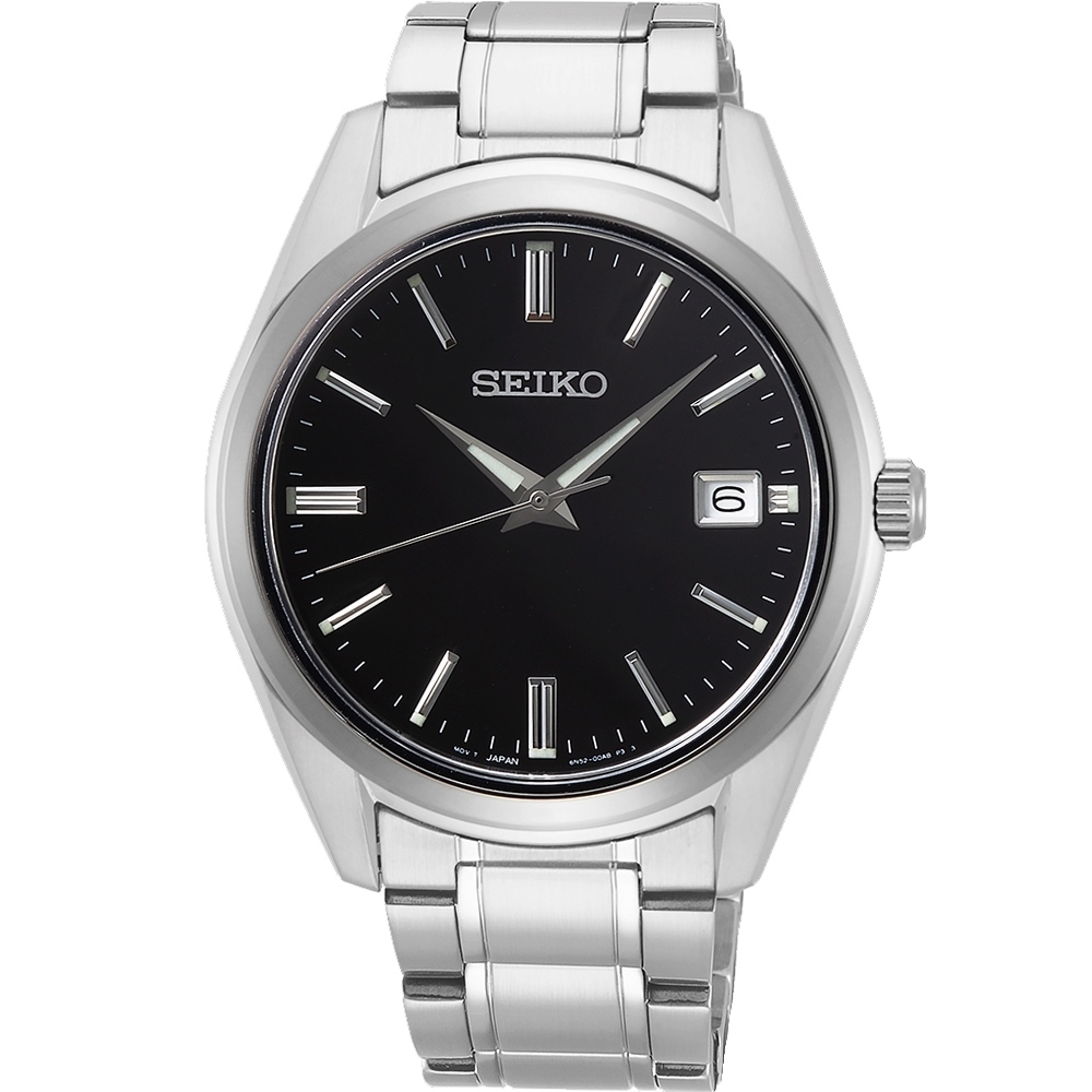 SEIKO 精工 簡約經典時尚石英錶-男錶(SUR311P1)39mm SK008