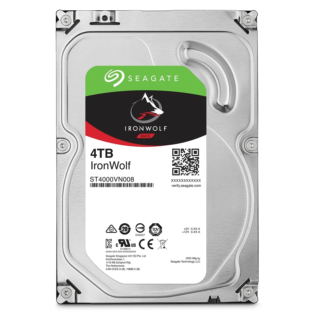 Seagate 那嘶狼 IronWolf 4TB 3.5吋 5900轉 NAS硬碟 含3年資料救援(ST4000VN008)