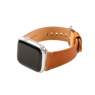 【n max n 台灣設計品牌】Apple Watch 智慧手錶錶帶/雅致系列/皮革錶帶 古銅棕 38mm - 41mm