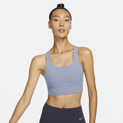 NIKE AS W NK ALATE ELLIPSE LL BRA 女運動內衣-藍-DO6620493