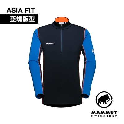 【Mammut】Aenergy ML Half Zip Pull AF Men 保暖立領半拉鍊長袖排汗衣 夜藍/藍石青 男款 #1016-01120