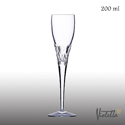 Royal Duke Violetta摩登型鑽石香檳杯200ml(一體成形水晶杯)