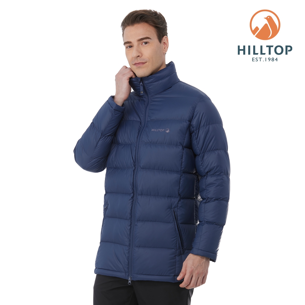 HILLTOP山頂鳥GORE-TEX 二合一防水羽絨長大衣男款藍｜PF21XM60ECEE 