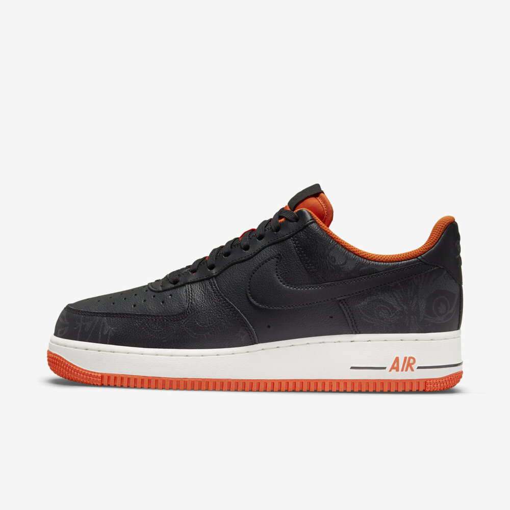 Nike Air Force 1 07 PRM [DC8891-001] 男女 休閒鞋 經典 萬聖節 夜光 皮革 黑橘