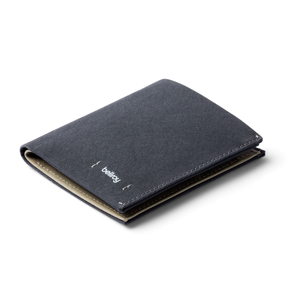 Bellroy Note Sleeve 直式皮夾 尼龍短夾 RFID防盜-灰黑色