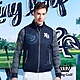 【KING GOLF】男款鋪棉立領厚款拉鍊高爾夫球外套背心-深藍色 product thumbnail 1