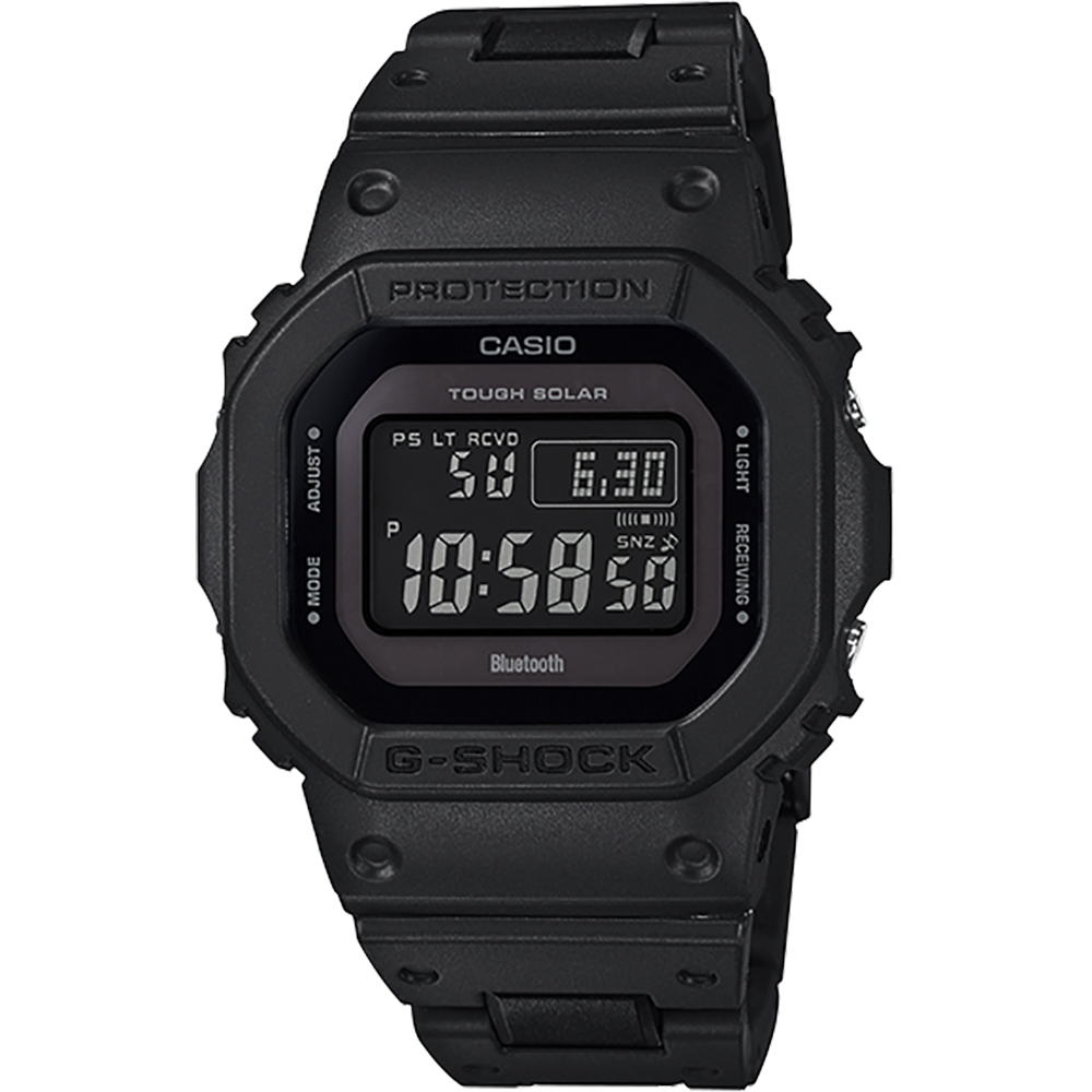 G-SHOCK 帥氣經典黑太陽能藍牙電波運動休閒錶(GW-B5600BC-1B)