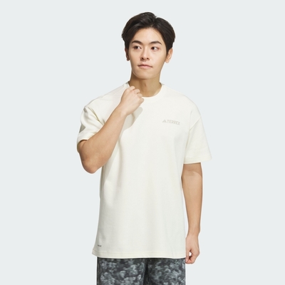 ADIDAS NATGEO GFX SS T 男短袖上衣-米白-IS9514