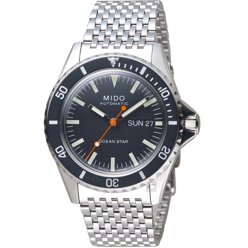 【MIDO 美度】官方授權 海洋之星TRIBUTE 75週年特別腕錶(M0268301105100)-黑