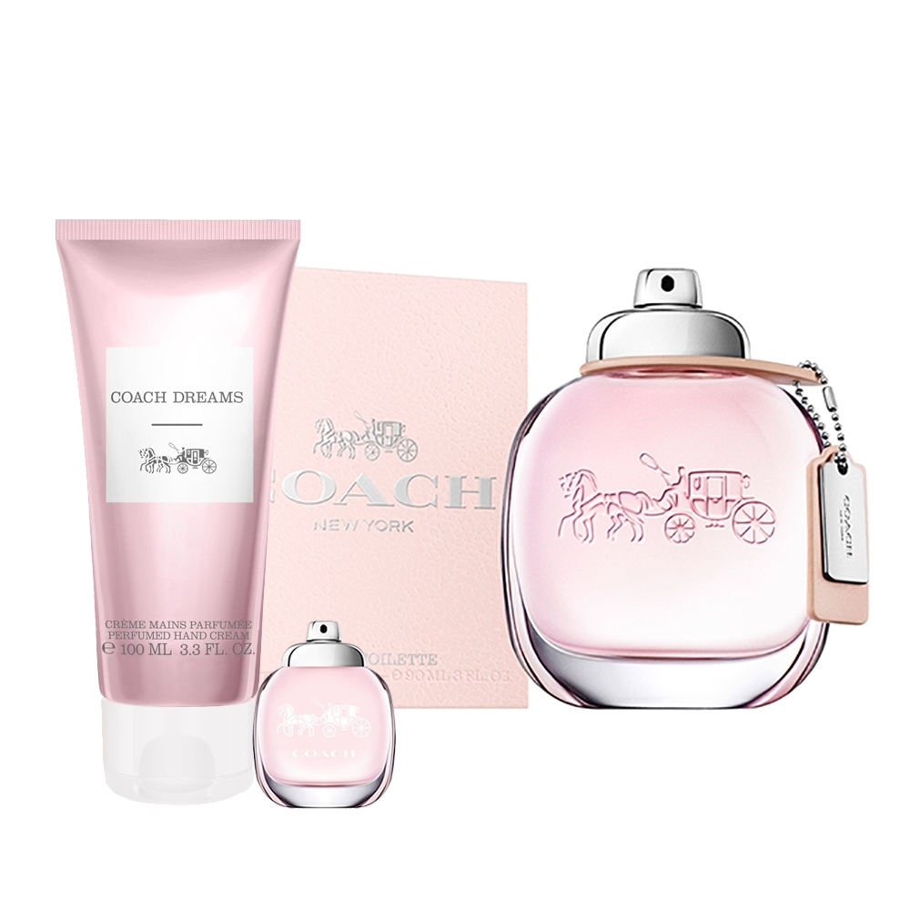 COACH時尚經典女性淡香水90ml(贈COACH護手霜100ml+小香乙瓶)