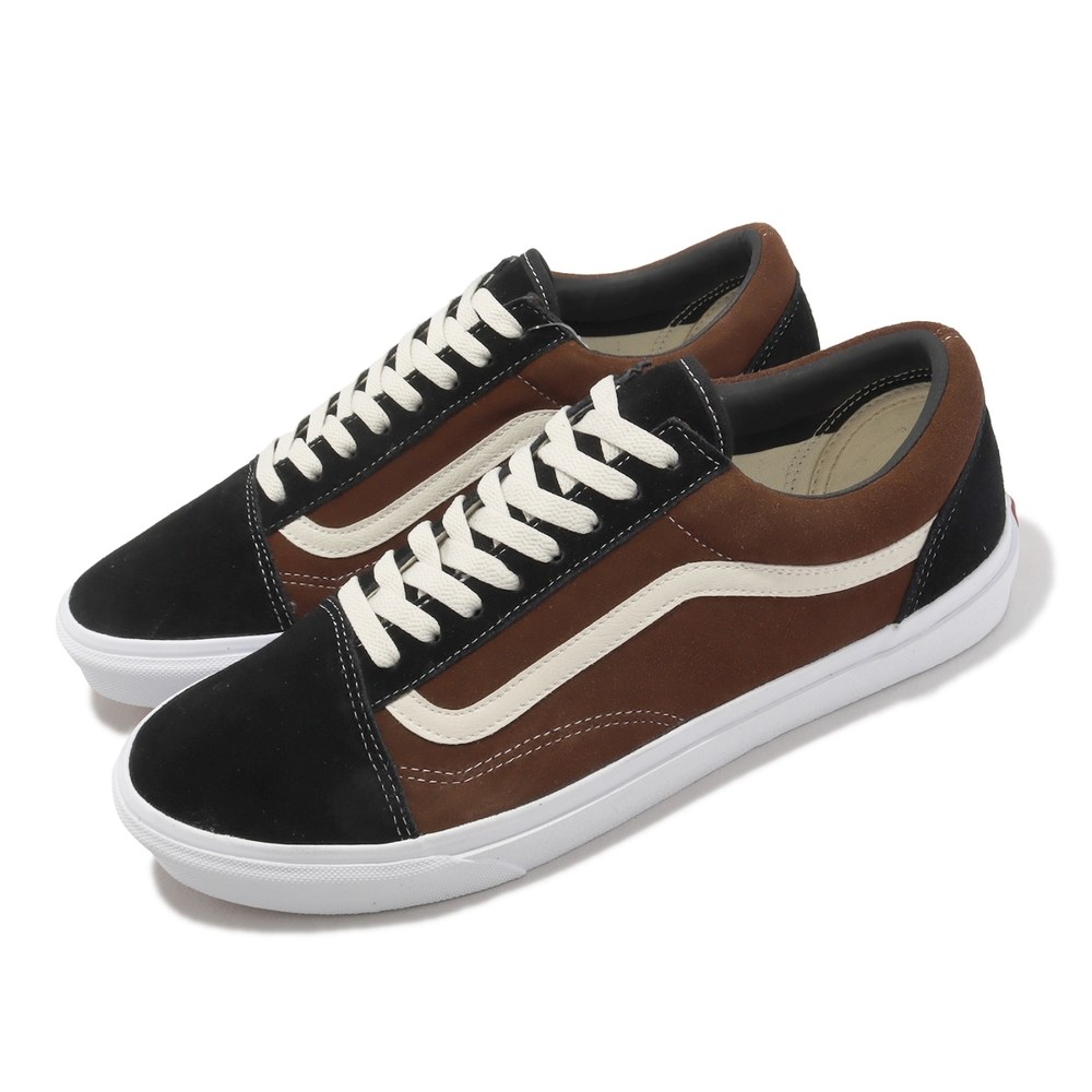 Vans 休閒鞋V36CF MN Old Skool 男鞋黑棕拼接麂皮經典日本線6322860002