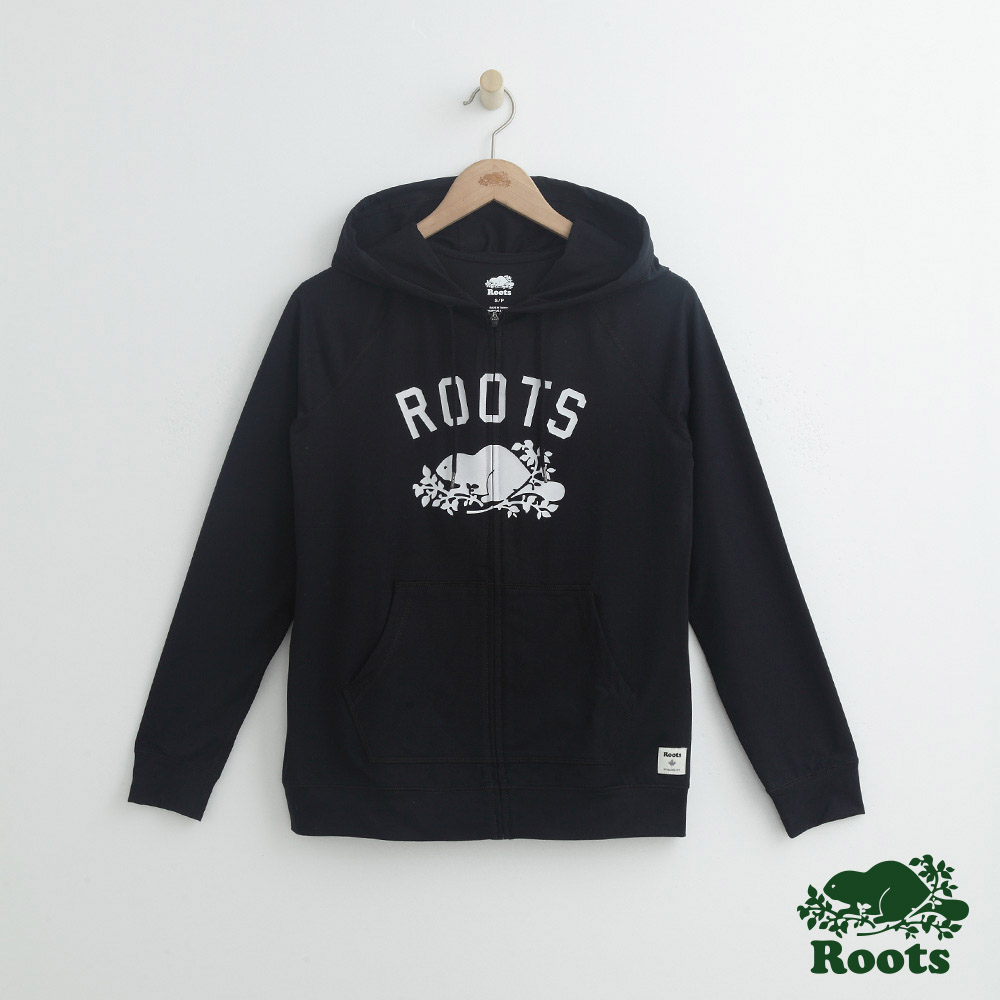 Roots 女裝- 機能面料連帽外套- 黑