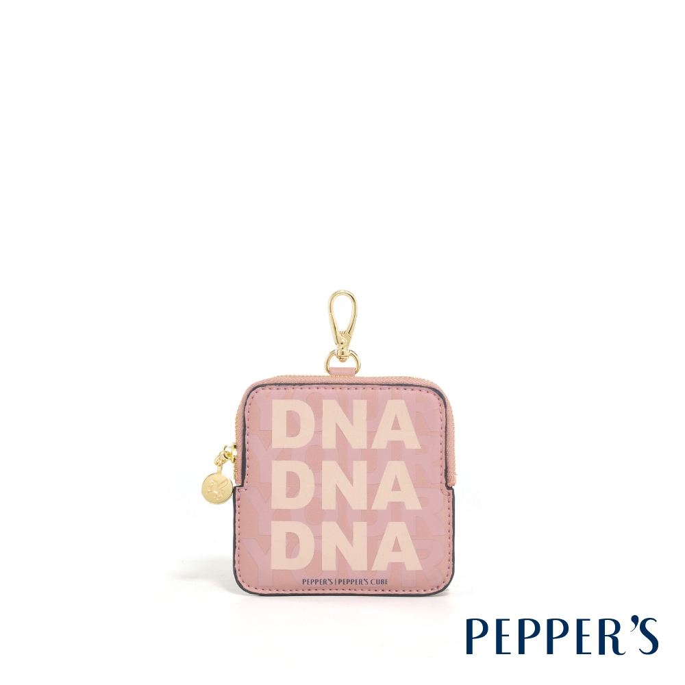 PEPPER'S DNA 超纖素皮革方形零錢包 - 玫瑰粉/摩卡棕/冰晶藍