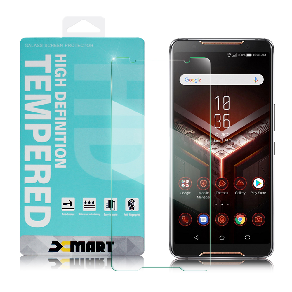 Xmart For ASUS ROG Phone ZS600KL薄型 9H 玻璃保護貼