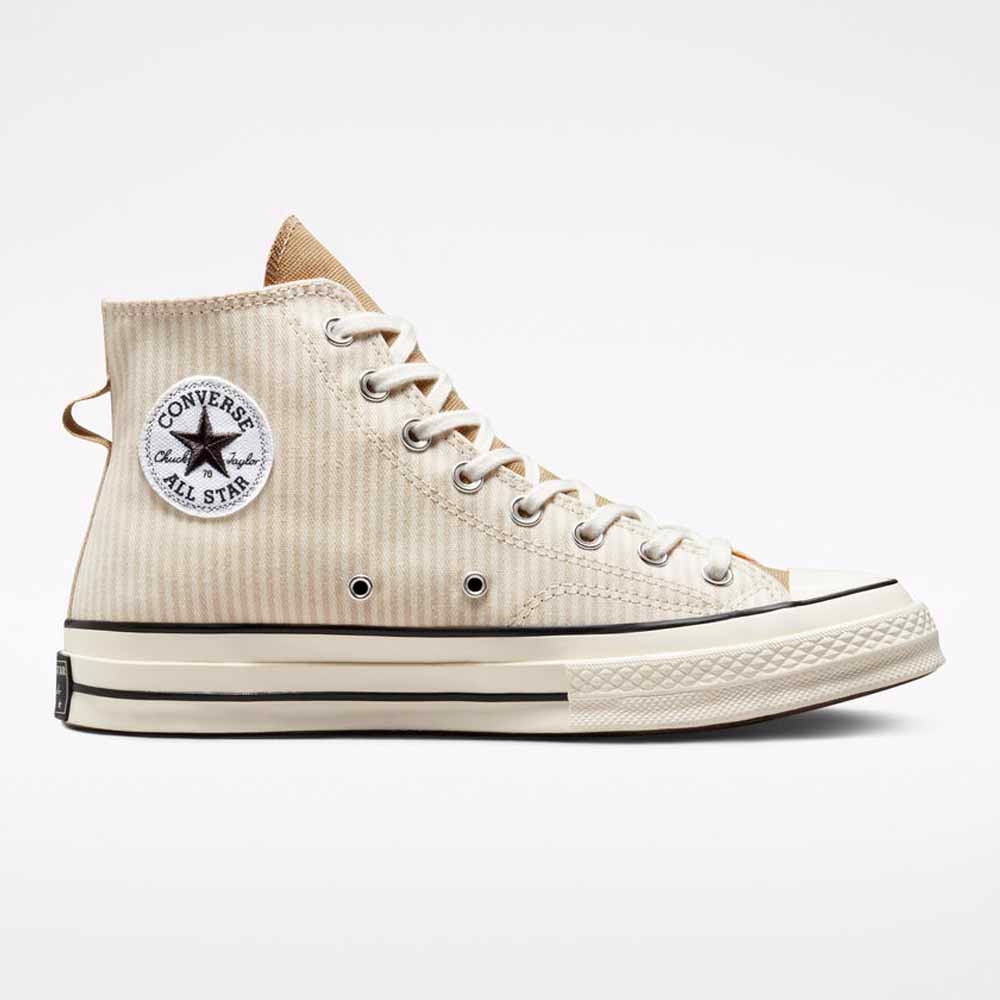 CONVERSE CHUCK 70 HI DESERT SAND/EGRET/EGRET 條紋 高筒 男女休閒鞋 A00473C 米色