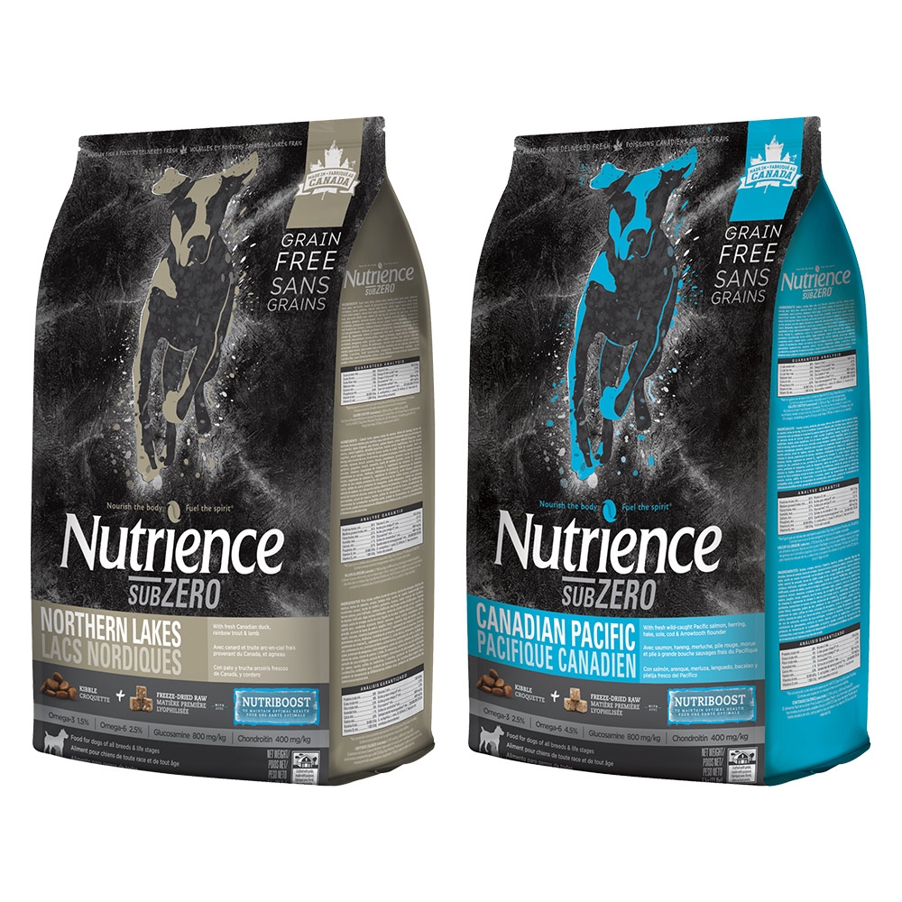 【Nutrience 紐崔斯】SUBZERO黑鑽頂級無穀犬糧+營養凍乾 5kg(七種魚/鴨肉)