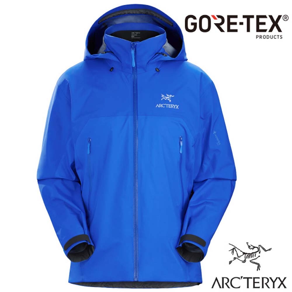 男款 Beta AR Gore-Tex PRO 防風防水透氣連帽外套(僅455g).風雨衣_流動藍