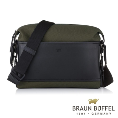 BRAUN BUFFEL - 尼爾系列潮流斜背包- 橄欖綠