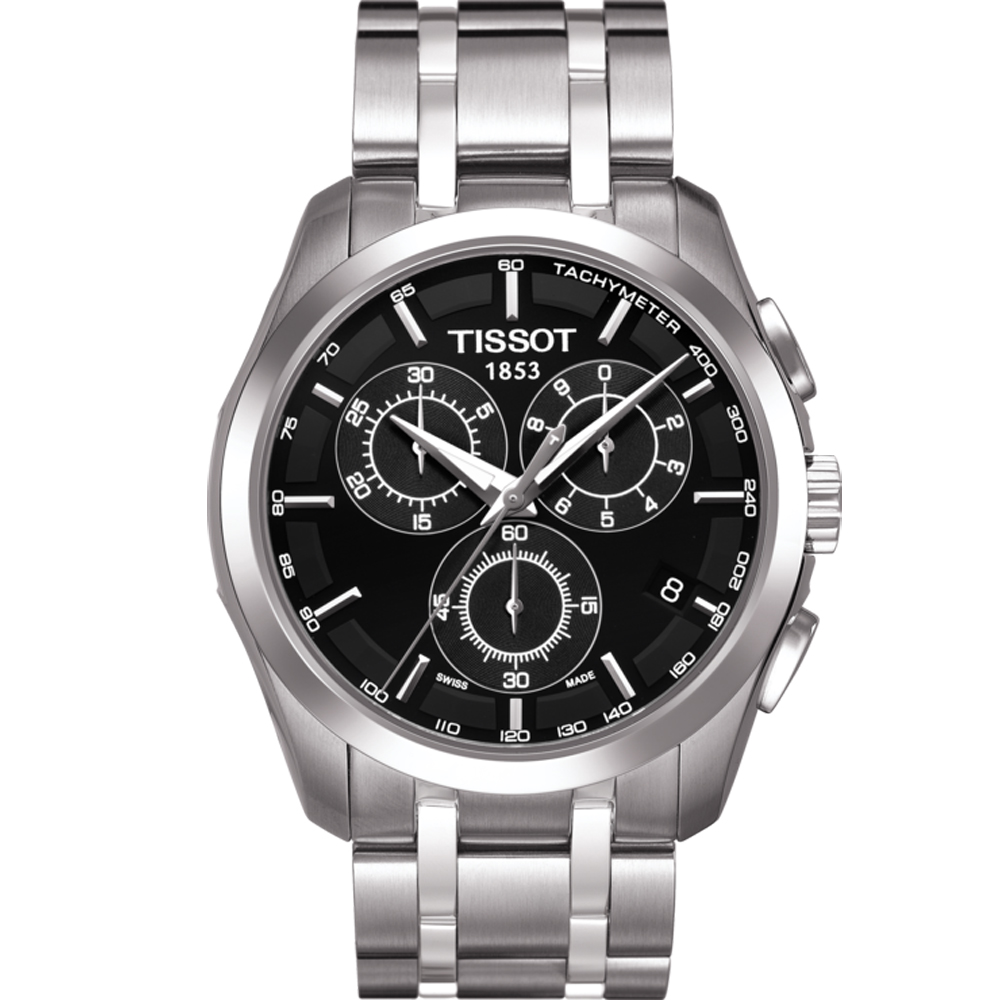 TISSOT天梭 Couturier 石英計時腕錶 T0356171105100