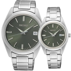 SEIKO 精工 藍寶石水晶鏡面時尚對錶6N52-00A0G.6N22-00K0G_SK043