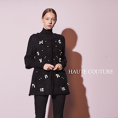 Haute Couture 高定系 安格拉兔毛✕羊毛斗篷造型外套(兩色)-黑