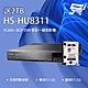 昌運監視器 新品推廣送2TB 昇銳 HS-HU8311 (替代HS-HQ8311) 8路 同軸帶聲DVR多合一錄影主機 product thumbnail 1