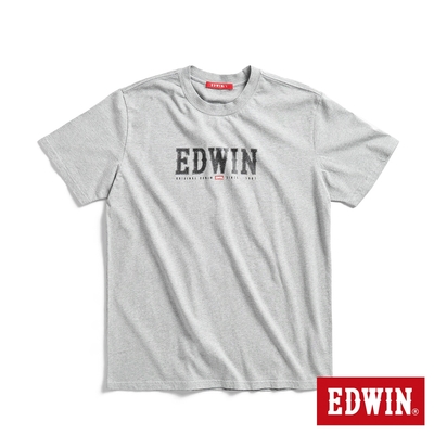 EDWIN 復古EDWIN經典短袖T恤-男-麻灰色