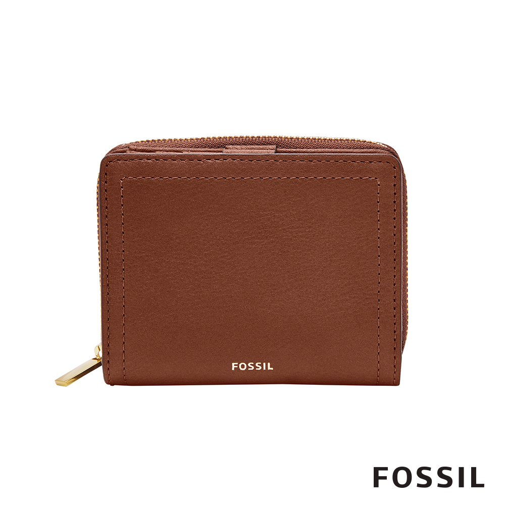 FOSSIL Logan RFID 迷你多功能短夾-咖啡色 SL7923200