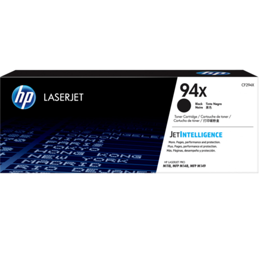 HP 94X 高列印量黑色原廠 LaserJet 碳粉匣 (CF294X)