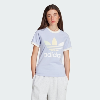 adidas 官方旗艦 GRADIENT TREFOIL CALI 短袖上衣 女 - Originals IT9822