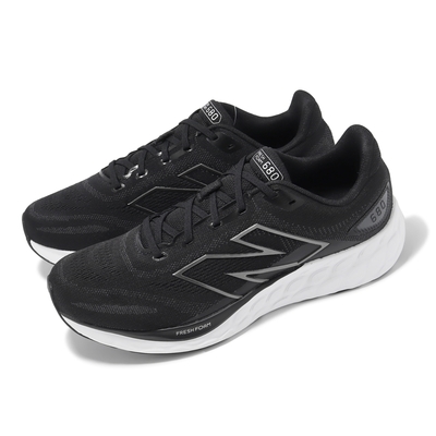 New Balance 慢跑鞋 Fresh Foam 680 V8 2E 男鞋 寬楦 黑 白 緩衝 運動鞋 NB M680LK8-2E