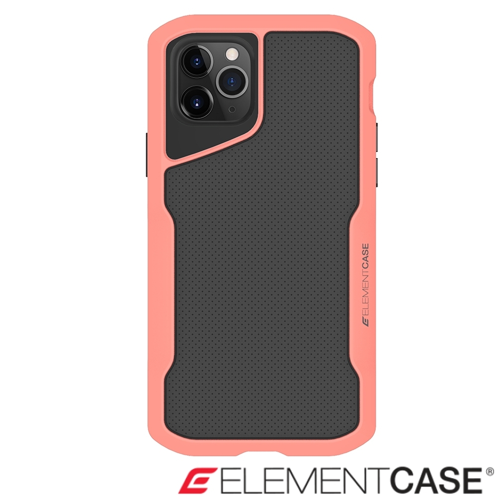 美國Element Case iPhone 11 Pro Shadow流線手感軍規殼-粉橘