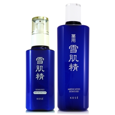 *KOSE高絲 雪肌精乳液極潤型140ml+雪肌精化妝水200ml(兩款搭配任選)(正統公司貨)