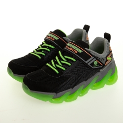 SKECHERS 男童系列 MEGA SURGE 燈鞋 - 400130LBKLM