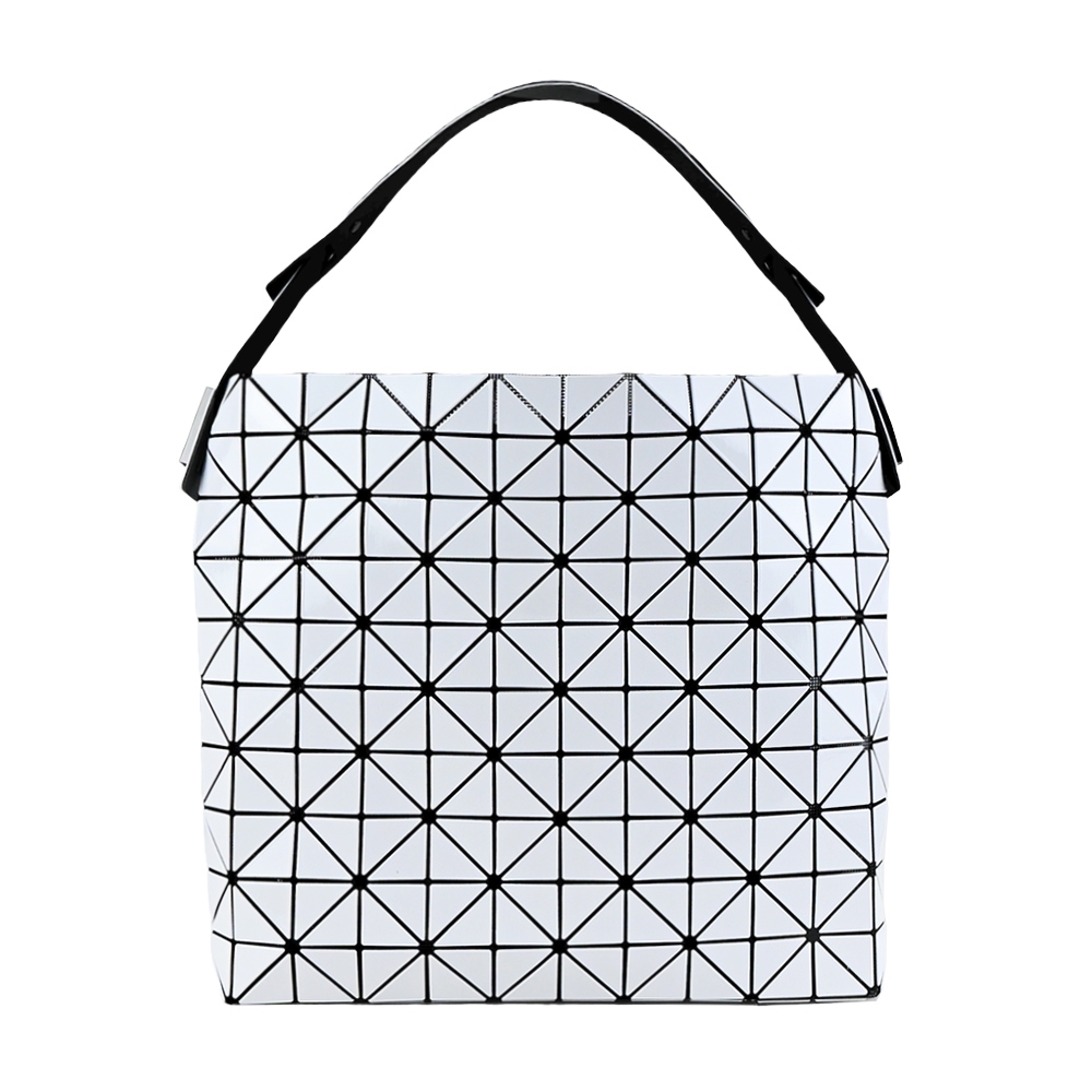 ISSEY MIYAKE 三宅一生 BAOBAO 10x12透光肩背手提包-淺灰