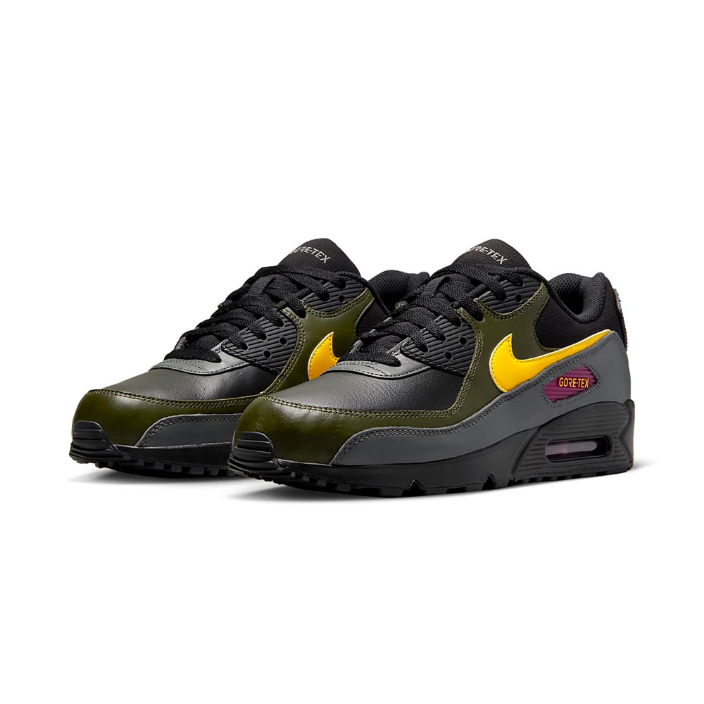 Nike AIR MAX 90 GTX 男鞋黑黃色氣墊運動休閒鞋DJ9779-001 | 休閒鞋