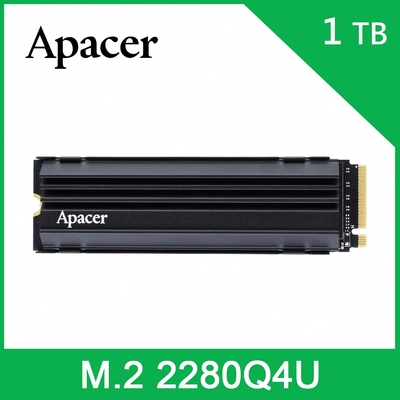 Apacer 宇瞻 AS2280Q4U M.2 PCIe 1TB Gen4x4 固態硬碟